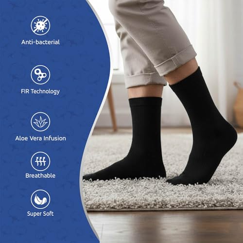 Image of Montac Diabetic Socks for Men & Women, Cotton Socks । Helps In Diabetic Neuropathy । Reduction Of Gangrene Chances । Increase Blood Circulation, Free Size
