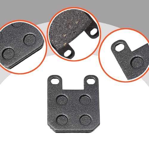 YananAC 4 Stücke 45x35mm Vorne Hinten Bremsbeläge Motorrad-Bremsbeläge für Speedfight 1 2 Jetforce C-Tech Elyseo 50 Elektromotorrad Bremsklötze 25mm Lochdurchmesser