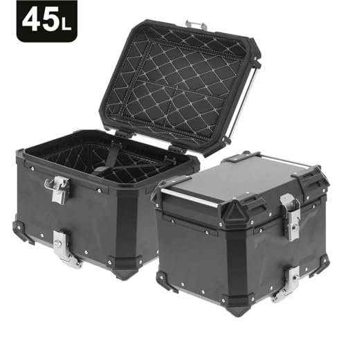 Coffre de rangement moto alu 45L finition premium