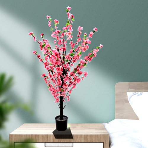 HWQFM 人工観葉植物 フェイクグリーン 造花 人工植物 観葉樹 インテリアグリーン おしゃれ オフィス 室内 装飾 180cm 枯れない お世話不要 人工樹木 ディスプレイ 可愛い 結婚祝い 卒業祝い 新築祝い 母の日 桜の木 父の日 プレゼント