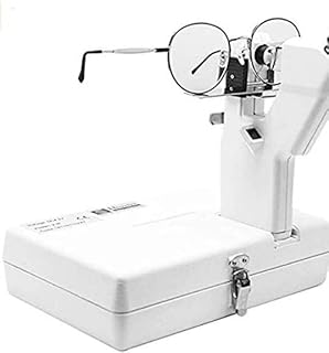Portable Optical Lensometer, Spectacle Lens Scanner Manual Lensmeter, External Reading AC/DC Powered Handheld Focimeter, Eyeglass Testing Equipment for Optician Shops