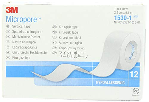 Sparadrap microporeux 2,5cm de large ruban médical pour soin des peaux fragiles