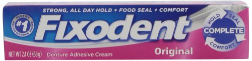 Fixodent Complete Original Denture Adhesive Cream, 2.4 Oz