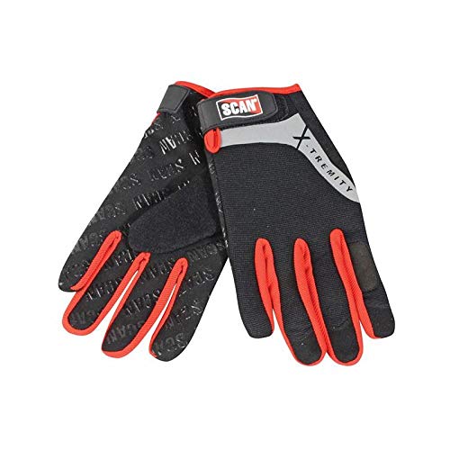 Scan SCAGLOTOUCHX Work Gloves with Touch Screen Function XL, Black
