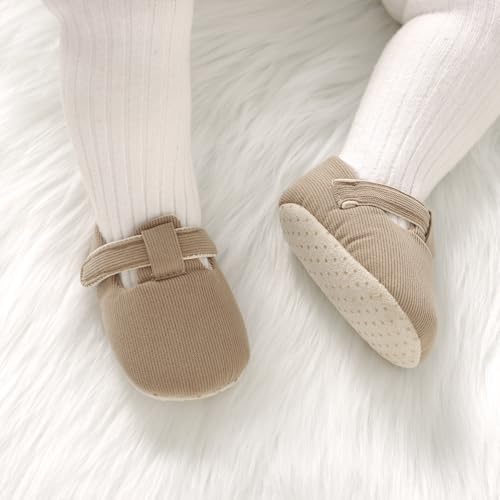 Baby Booties Newborn Baby Shoes Infant Warm Slippers Non-Skid Warm Corduroy Ankle Boots for Boy Girl Shower Gifts3