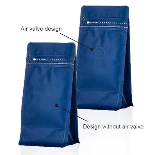 Bolsas de café con válvula contra la humedad, bolsa octogonal de aluminio gris para granos 4