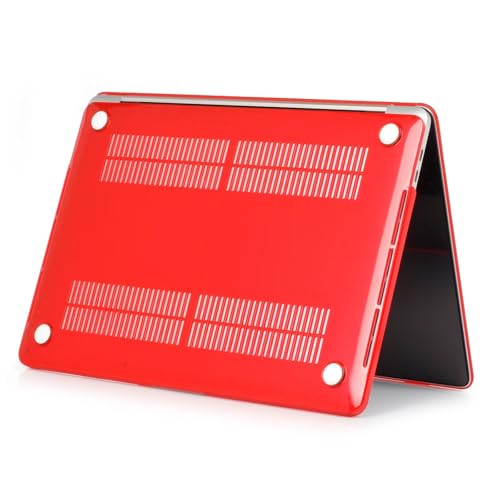 Carcasa MacBook Pro 16 con Touch Bar A2141 roja con protector de pantalla y teclado 5