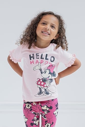 Disney Minnie Mouse Cotton T-Shirt and Leggings Outfit Set for Girls - Infant to Big Kid Sizes (12 Months - 14-16)2
