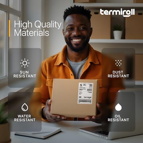 4x6 direct thermal shipping labels  perforated fanfold  500 labelsstack  compatible with rollo zebra idprt munbyn  strong adhesive bpa-free multipurpose commercial grade by termiroll