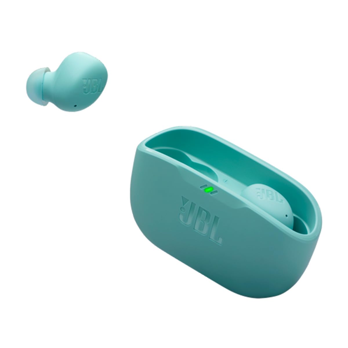 JBL Wave Buds Écouteurs sans fil Bluetooth V5.3, annulation active du bruit, connexion multiple, application pour égalisation des basses supplémentaires, mode relaxant, charge de vitesse,