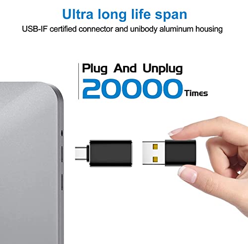 XIXKOLYU Confezione da 4 adattatori da Tipo C a