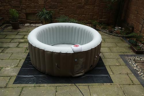 BeneoSpa Tragbarer aufblasbarer Whirlpool, für 4 Personen, 130 Massagedüsen, Braun weiß – Bild 6