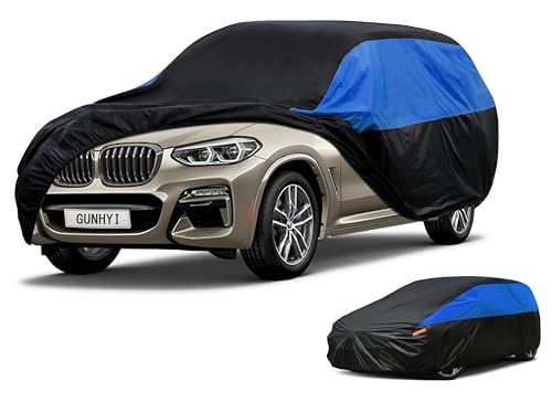 Image of GUNHYI ΒMW Car Cover Custom Fit BMW X4 Waterproof All Weather, Lightweight Full Car Cover Outdoor Sun UV Rain Dust Snow Wind Protection.