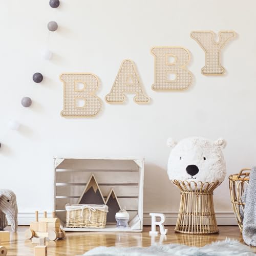 4-Pcs-Rattan-Wood-Baby-Letters-Boho-Nursery-Decor-for-Baby-Shower-Rustic-Alphabet-Letter-Home-Decoration-for-Newborns-Birthday-Gifts-Perfect-Table-Centerpiece-for-Toddler-Girls-Boys 4 Pcs Rattan Wood Baby Letters Boho Nursery Decor for Baby Shower Rustic Alphabet Letter Home Decoration for Newborns Birthday Gifts Perfect Table Centerpiece for Toddler Girls Boys