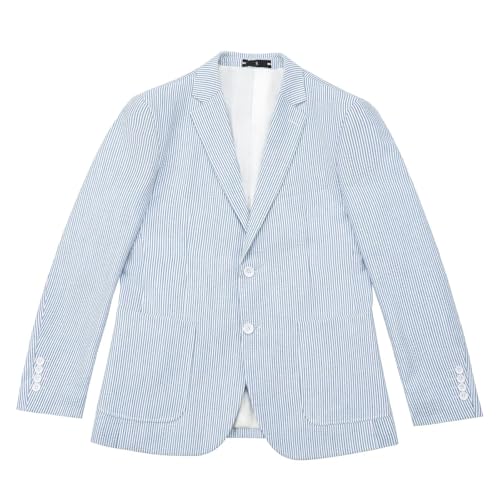 Men Seersucker Blazer Casual Seer Sucker Suit Jacket for Beach Wedding Prom Party Lightweight Formal Summer Blazers4
