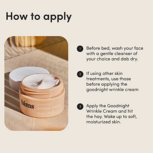 Hims & Hers MNP-GDNTWNK-30ML-01 Hims Goodnight Wrinkle Cream For Men - Fine Lines, Puffiness, Dark Eye Circles thumb #5