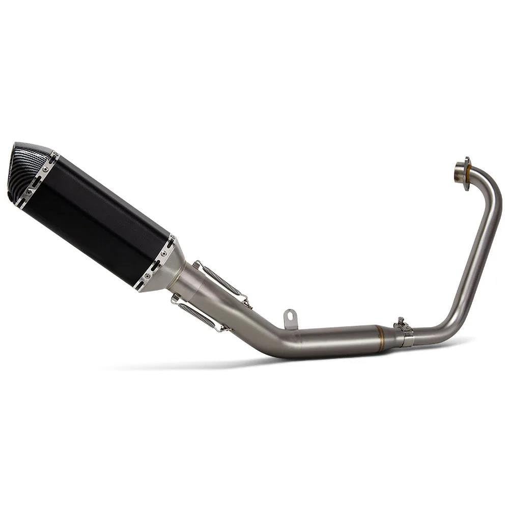 Silenciador de escape de motocicleta Silenciador De Escape Completo Para Motocicleta Para Zontes ZT125 U1 G1 Z1 Z2 2021-2025 Con DB Killer(C)