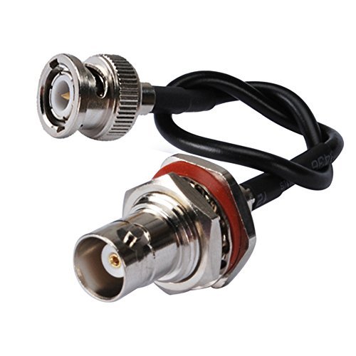 Rf Connector Bnc Female ORing to Male Coaxial Cable Rg174 30cm(1feet
