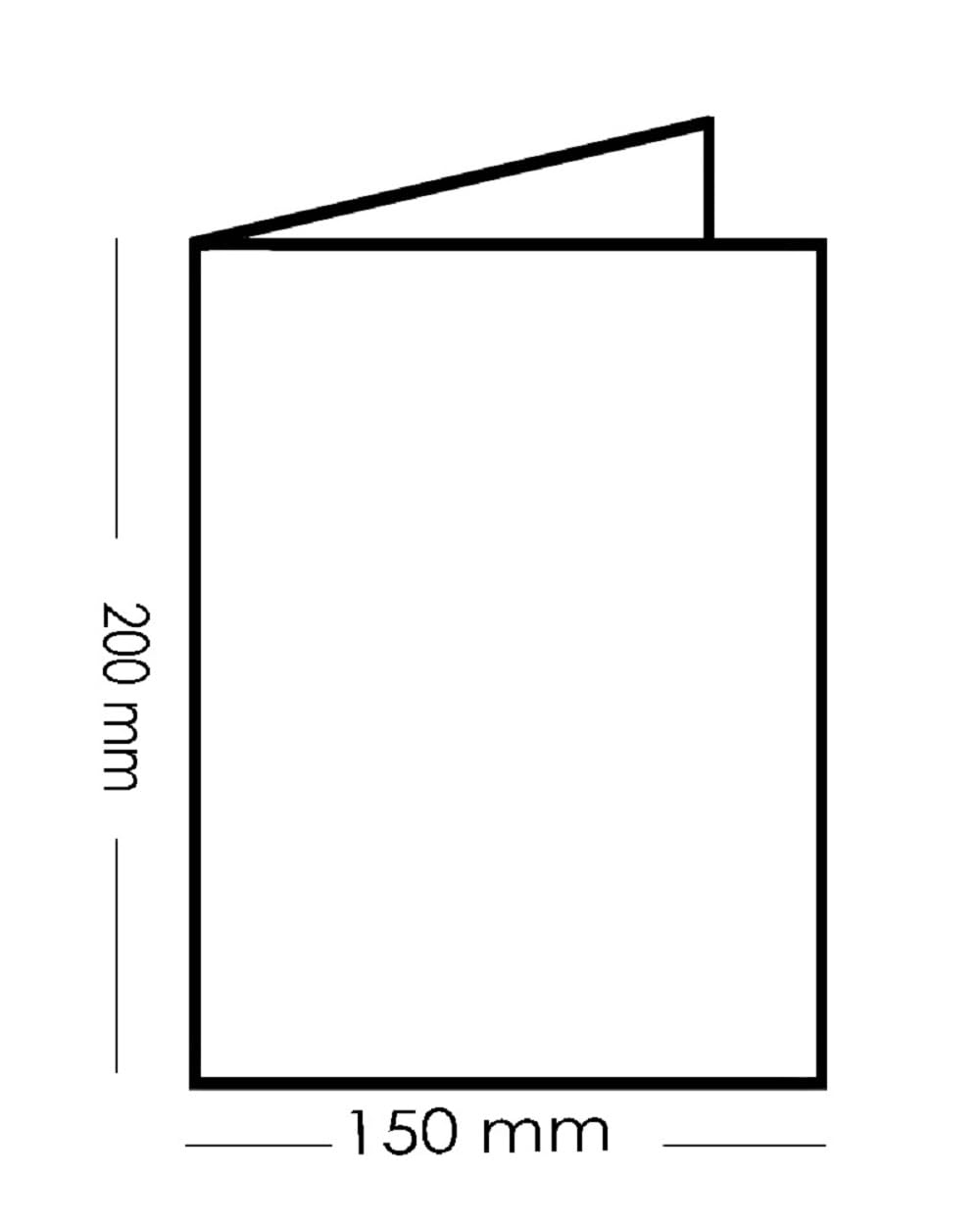 300 Faltkarten DIN A5 (150 x 200 mm), 240g/m² – hochwertige Klappkarten für Einladungen, Feste & kreative Projekt in Weiß