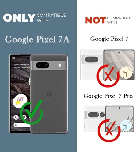 Image of Jkobi Back Cover Case for Google Pixel 7a (Shockproof Crystal Clear Anti Yellow Case | Drop & Camera Protection | Hard Polycarbonate)