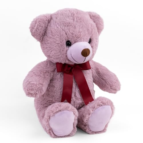Image of Mirada Huggable Teddy Bear Soft Plush Toy | English Purple Jumbo Stuffed Animal for Kids & Girls | Soft Toys for Kids, Teddy Bears, Soft Teddy Bear, Cuddle Toy, Cute Soft Toys, Baby Gift- 40 cm