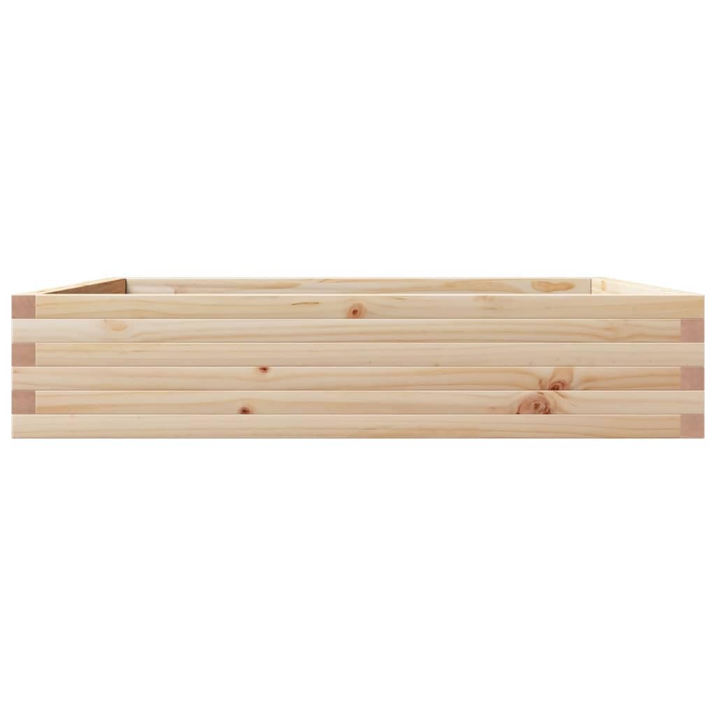 Fioriera Vidaxx 110x110x23 cm in legno di pino massiccio bianco