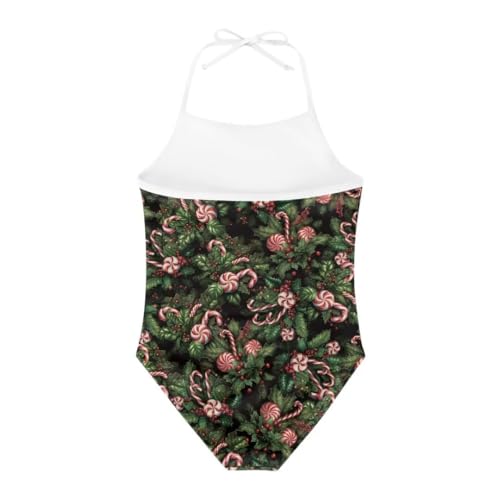 Image of Christmas Kids One-Piece Swimsuits Beach Swimwear Bathing Suit for 3-10 Years Girls