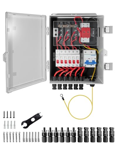 Solar Combiner Box with Surge Protector and Breakers