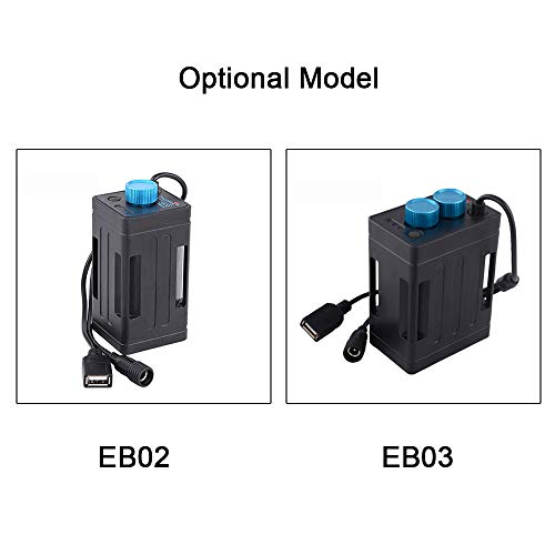 Casos de banco de poder, Romacci Caixa de estojo de bateria de bateria 18650 à prova d'água USB 5V