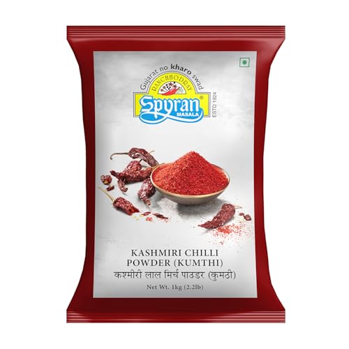 Image of Spyran Kashmiri Red Chilli Powder, Lal Marchu Powder, 100% Natural and No Preservatives & Color 1kg