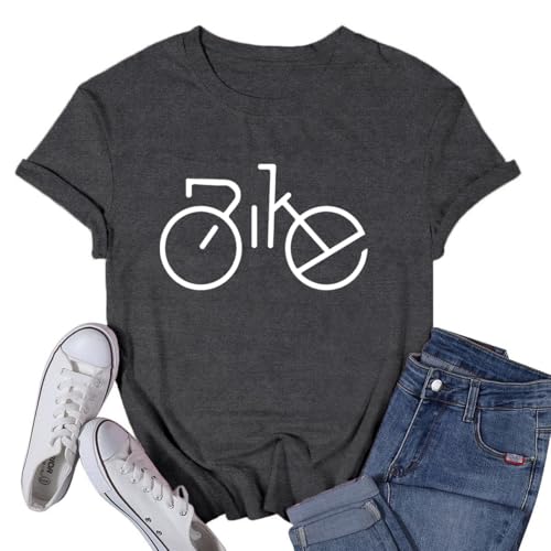 VQD Women's Bicycle Riding T-Shirt Grey