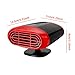 Riloer Car Heater, Plug into Cigarette Lighter with Suction Holder, 120W 12V Portable Upgrade Windshield Fast Heating Defogger Defroster Demister & Cooling Car Fan 2 in 1
