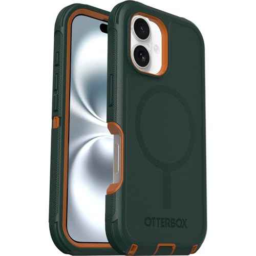 Image of OtterBox iPhone 16 Defender Series Case for MagSafe - Green Intrigue