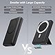 AOGUERBE Wireless Power Bank, 10000mAh Faltbarer Magnetische Powerbank Mini PD 22,5W Schnellladen mit LED Display, Kompatibel mit MagSafe für iPhone 16/15/14/13/12 Plus/Mini/Pro/Pro Max (Schwarz)