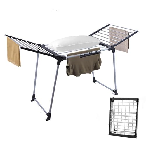 technodry Wäscheständer Klappbar – Großer, Stabiler Wäscheständer mit Flügeln für Lange Kleidung, robuster Standtrockner...