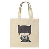 GRAPHICS & MORE Batman Cute Chibi Character Grocery Travel Reusable Tote Bag