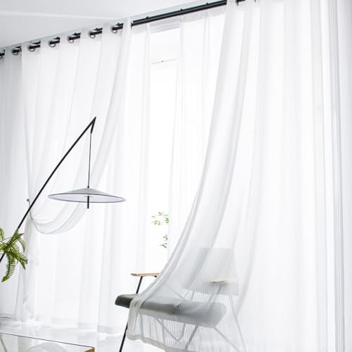 Panneau de rideau vertical transparent pour protéger son intimité sans assombrir