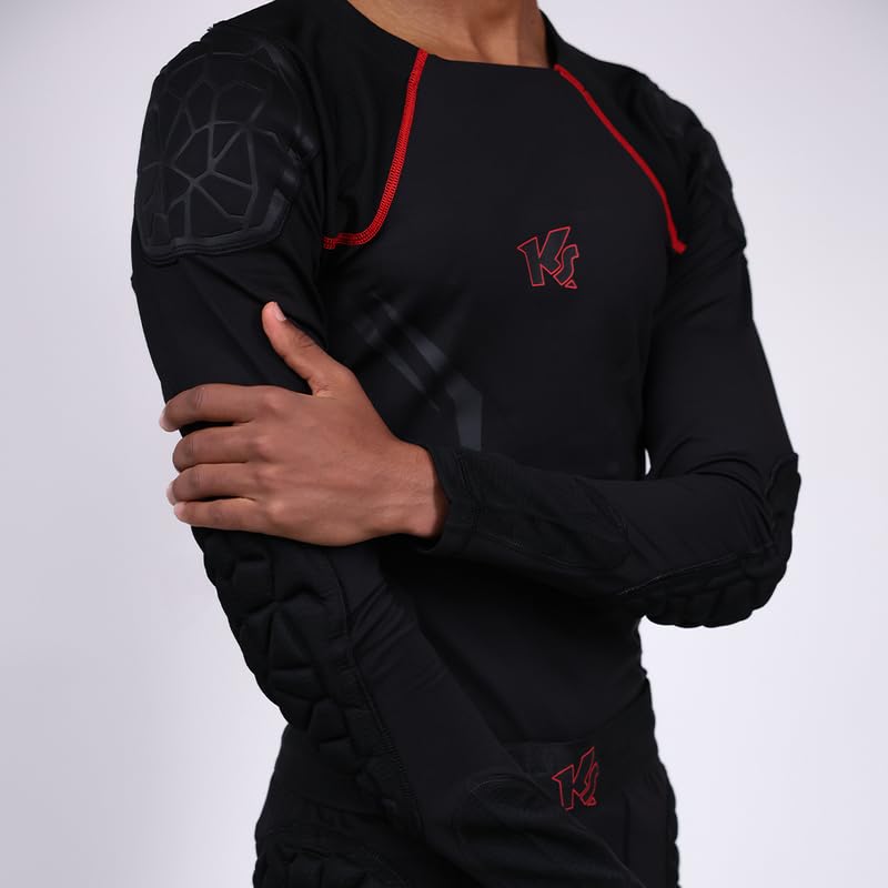 KEEPERsport Torwart Thermo Unterziehtshirt Langarm – integrierte Ellbogen Polsterung, atmungsaktiv, ideal für Torhüter, Größen: 128-XXL