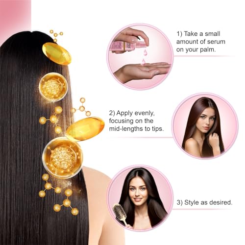 Image of Nashi Professional Hair Rejuvenate Serum 100ml, Camellia Seed Oil Hair Serum for Frizzy Hair, Silky Touch Hair Serum for Curly Hair and All Hair Types