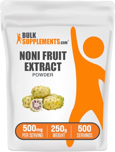 bulksupplementscom noni fruit extract powder - noni fruit supplement superfood powder - gluten free 500mg per serving 250g 88 oz pack of 1
