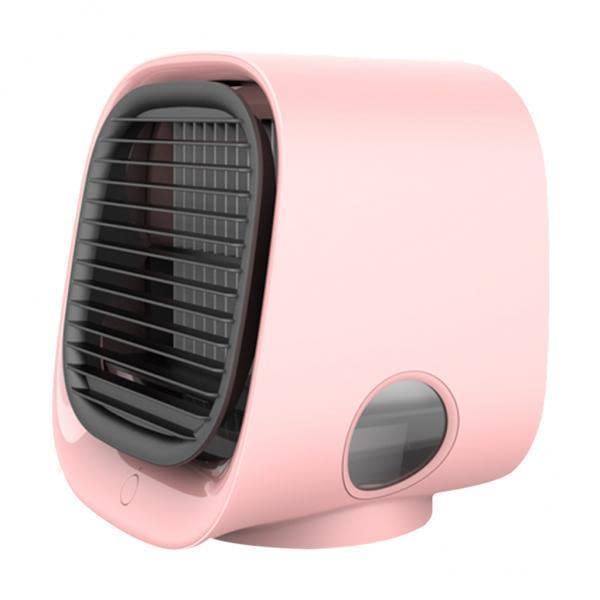 3xPortable Air Cooler Fan Desktop Cooling Air Conditioner Humidifier Pink-image-35