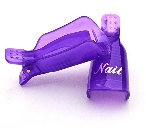 Nail UV Gel Polish Remover Clip Soak Off Cap Nail Art Cleaner Wrap Manicure Tools 10pcs/set