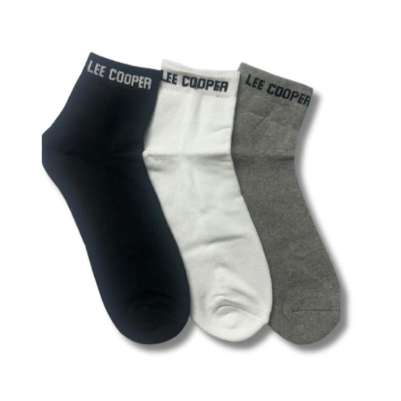lee cooper Ankle Length Socks with Sole Cushioning | Lc 1020 | Pack of 3-picture-52