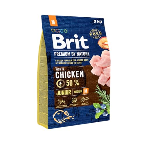 BRIT Premium by Nature Dog Junior M 3 kg