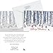 Fox Valley Traders Personalized Snowy Birch Christmas Cards Set of 20, Card and Back of Envelope Personalization