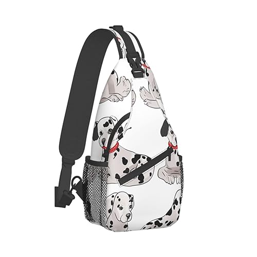 Sac à bandoulière dalmatien décontracté et léger taille unique