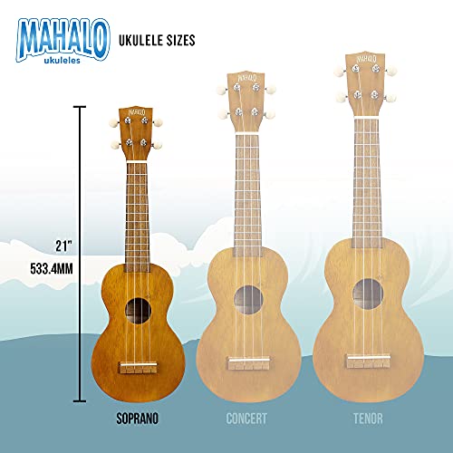 Image of Mahalo Kahiko Series Soprano Ukulele Trans. Brown with Essential Pack MK1 TBRK