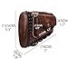 Tourbon Leather Rifle Stock Protective Holder Slip on Recoil Pad Cheek Rest Riser with Cartridges Pouch (Brown)
