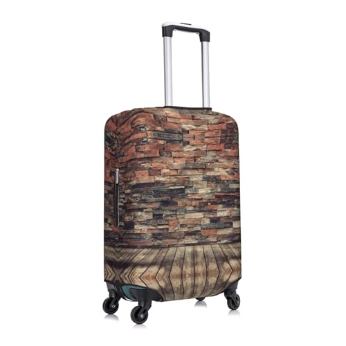 Brick Wall Print Luggage Suitcase Cover Protector Luggage Washable Covers With Concealed Zipper3