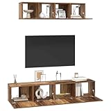 【Meuble TV gain de place】 Ce meuble TV mural est une super option pour les petits salons. Il se fixe directement au mur, ce qui libère de l'espace au sol tout en offrant assez de place pour vos appareils de divertissement et objets déco. Fait en bois d'ingénierie, il est durable tout en étant moderne, parfait pour le rangement dans une maison d'aujourd'hui.